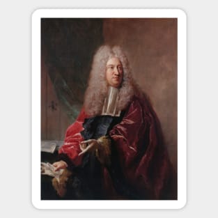 Portrait de Jean Hebert, Echevin de la Ville de Paris by Jean-Francois de Troy Magnet